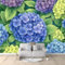 Vlies Fototapete Lila Hortensie Fototapete Schlafzimmer Wohnzimmer Lila Grün Vliestapete Wandtapete Fototapeten Bildtapete 3d Effekt Wand Dekoration 200 x 140 cm