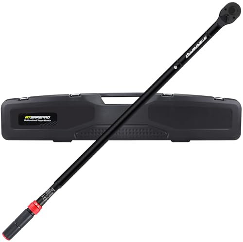 ATsafepro 3/4 Inch Drive Torque Wrench, 150-800 Nm Torque Wrench, ±3% High Accuracy, 48 Teeth Bidirectional Ratchet with Dual-Scale Display for Heavy Trucks, Tractors, Industrial Machinery