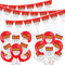 HOWAF Karneval Köln Deko, Luftballons Köln Ballon Luftballons Karneval Köln Luftballons Kölner Wappen, Girlande Köln Wappen Girlande Karneval Köln Banner für Kölle Alaaf Karneval Deko Fasching Deko