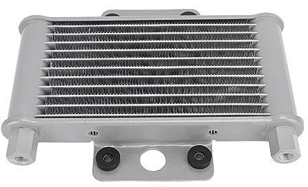 Radiador Enfriador de Aceite de Motor Resistente y Duradero, Radiador Enfriador de Aceite de Aluminio, Alto Rendimiento y Confiable, Aceite de Enfriamiento Rápido, Aumenta la