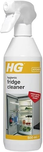 Hygienic Fridge Deodoriser & Surface Cleaner, Removes Stains & Stubborn Grime, Food Safe Kitchen Cleaner for Fridge Shelving, Doors & Walls -Fridge Spray 500ml (500ml Fridge Cleaner)