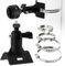 Dreamark Kamera Halterung für EufyCam & Arlo Pro, Verstellbare Universelle Masthalterung, Wandhalterung mit 1/4 Schraubenloch für Außenkamera & Solarpanel, Schwarz 1 Stück