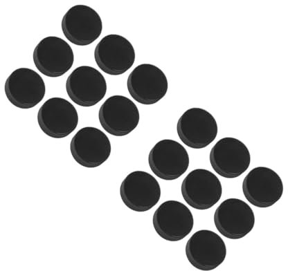 HEMOTON 2 Sätze Eisbahn-Puck Schüttgut Hockey-Pucks Ausbildung Wählen Eishockey Sportgeräte Pucks Üben Dicke Pucks Gummipuck Pucks Fürs Training Natürliches Gummi Schwarz 9 Stück * 2