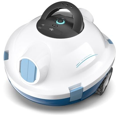 MEDOXA Poolroboter, kabelloser Poolsauger, Dunkelgrau Y10 Schnurloser Roboter-Poolreiniger, automatischer, leistungsstarker Poolsauger, 90 Minuten Laufzeit, selbstparkend, ideal für Flache