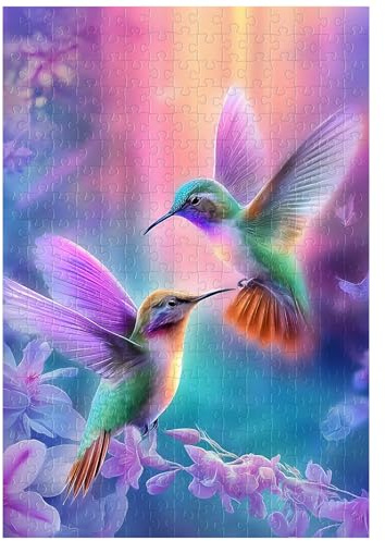 Tolles Puzzle für Erwachsene, 300 Teile, Kolibris, Puzzles für Erwachsene, Spielzeug, Geschenk, Familiendekoration, Kinderpuzzle