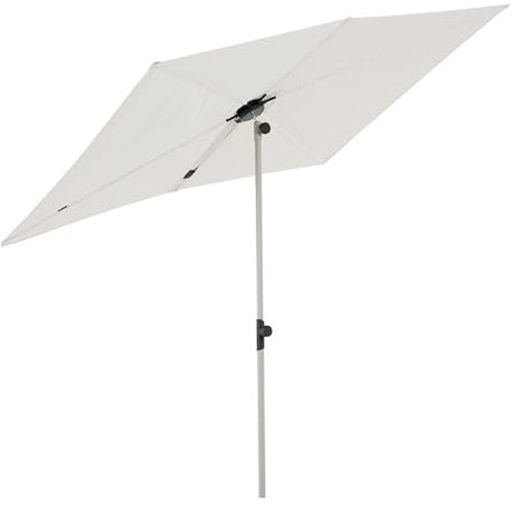 Genérico 130x180cm Parasol de Terraza Rectangular con Inclinación, Portátil Sombrilla Exterior Altura Ajustable, Plegable Sombrilla Playa for Pícnic, Banco