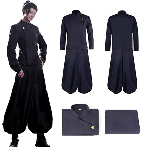 AnkekolyStar Cosplay Kostüm Männer, Anime Cosplay für Erwachsene Halloween Karneval Cosplay Fasching Party (B, XL)