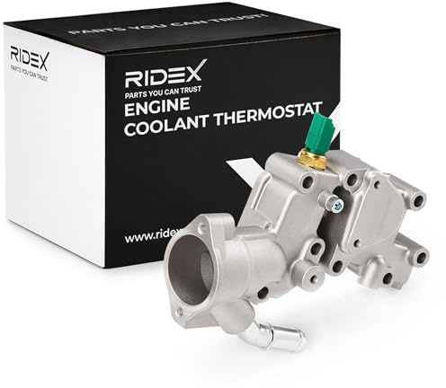 RIDEX Thermostat Kühlmittel Kühlwasserthermostat mit Dichtungen ohne Thermostat für FIAT QUBO (225) FIORINO Kasten/Kombi (225) passend für PEUGEOT 206 Schrägheck (2A/C) 207 (WA, WC) 307 SW (3H) 307