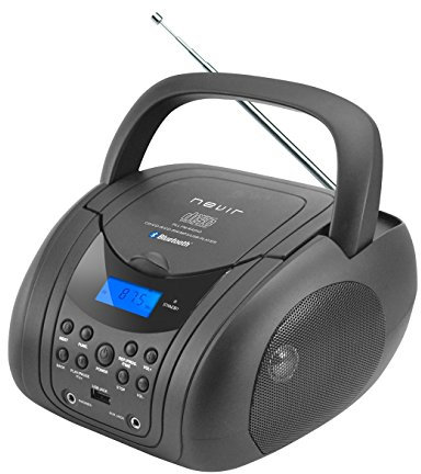 nvr-483 Negro Bluetooth Radio CD MP3 NEVIR