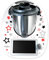coolina® Sticker Aufkleber Sternentanz Rot passend für Thermomix TM6/ TM5/ TM31/ Cook-Key