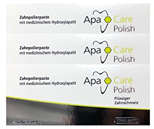 Healthing 3x 20ml ApaCare Polish Zahnpolierpaste Flüssiger Zahnschmelz Geschmacklos Erwachsener