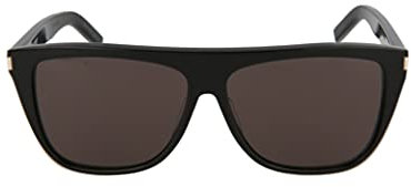 SAINT LAURENT Unisex SL 1-023 59 Acetate Sunglasses, Black-Black-Grey