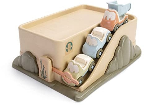 Dantoy Bio Garage with 3 Cars, Multicolour, 34.79 x 27.8 x 16.9 cm