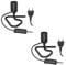 ledscom.de 2 Stück Tischlampe/Lampenfassung/Triangle-Dreieckfuß TRIN, Schalter, Aluminium, schwarz, 1x E27 max. 60W