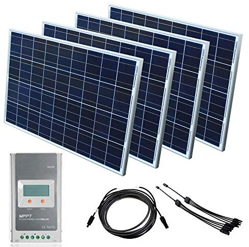 Solar Set 12 V Solaranlage MPPT Laderegler Solarkit PV Wohnmobil Solarmodul, Wattzahl:400 W