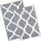 Homaxy rutschfest Badematten Set 2 teilig Weich Hochflor Badezimmerteppich Set Mikrofaser Badvorleger Badteppich Set 2teilig –Grau，40 x 60 cm + 50 x 76 cm