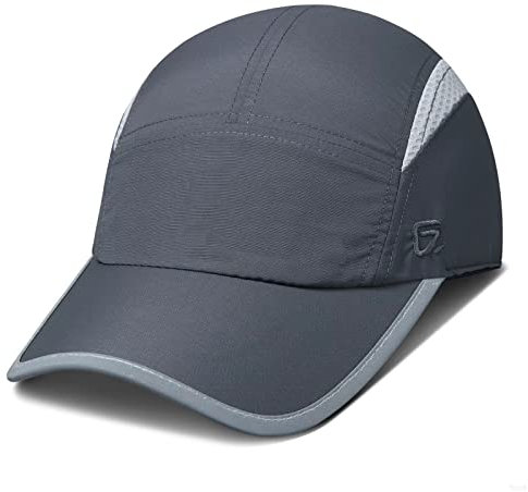 GADIEMKENSD Womens Hats Baseball Cap UPF 50+ Sun Quick Dry Lightweight Breathable Reflective Trucker Hat Outdoor Hiking Fishing Run Golf Sports A Mesh Hats Running Hat Ponytail for Women Dark Gray M/L