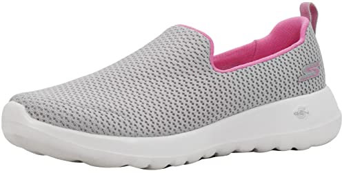 Skechers Women's Go Walk Joy Sneaker, Grey/Pink, 6 UK