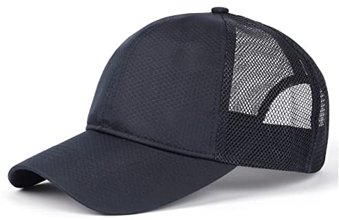 Zylioo Trucker Cap Mesh Running Caps Basecap Baseballkappe Sport Caps Blau(Navy), Einheitsgröße(58CM)