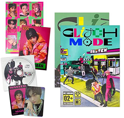 NCT DREAM - The 2nd Full Album [Glitch Mode] (Glitch Ver.) Photobook + CD-R + Photocard Set + Folded Poster + Sticker + Lenticular Card + Photo Card