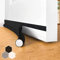 Joint de porte coupe-vent auto-adhésif pour portes, 94 cm sous porte coupe-vent isolable balai de porte protection contre les intempéries, insonorisé, Le noir