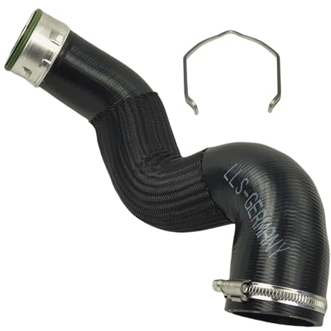 LLS-GERMANY Manguera turbo compatible con Audi A4 A6 B6 B7 1.9 TDI 2.0 TDI 8E0145834AR, 8E0145834AQ con pinza de sujeción