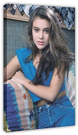 Kunstdruck Poster 30 * 50cm Alyssa Milano 25 Poster und Wandkunstdrucke Moderne Wohnkultur für Familienschlafzimmer Kein Rahmen