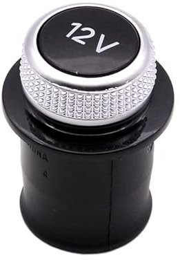 ROTEMADEGG 12V Auto Zigarettenanzünder Dummy Staubschutz verchromt Zigarettenanzünder Stecker kompatibel mit Audi A1 A3 A4 A5 A6L Q2 Q3 Q5 RS7 Q7 TT R8