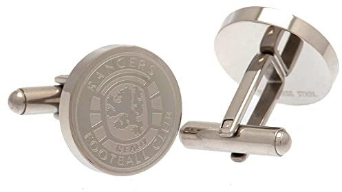 Rangers FC Stainless Steel Cufflinks (One Size) (Silver)