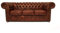 Chesterfield Sofa Class - The Chesterfield Brand | 3 Sitzer Sofa | 100% Leder, handgefertigt, Original Chesterfield | Breite 200 cm | Cloudy Karamell