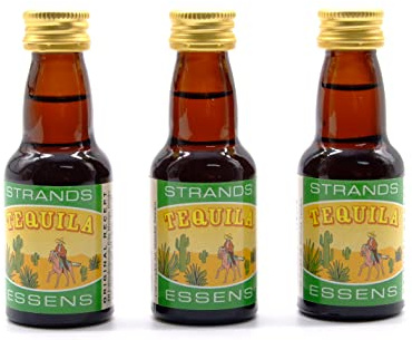 Tequila 3x25 ml – alkoholfreier | Essenz für Wodka | Aroma für Kuchen