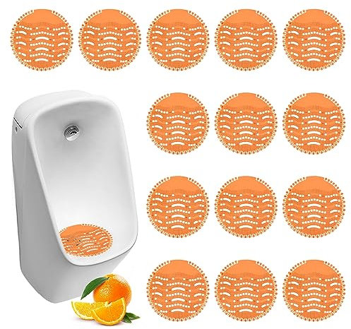 16 Stück Urinalsieb mit Duft, Pissoirsieb Spritzschutz, Urinal Einleger Matte, Universal Urinal Einsatz Urinaleinlage Urinalsieb Spritzschutz, Urinal Stein Spritzschutz für Badezimmerbüro Gewerblichen