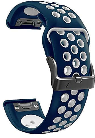 NEYENS Ersatz-Armband für Garmin Fenix 6X 6 Pro 5X 5 Plus 7X 7 Sport Watch Silikon Quickfit Edelstahl Armband 22 26MM, 26mm Width, Achat