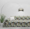 Byour3 - Sofabezug Baumwolle Gemischte 2 3 4 Sitzer Sofa Cover Sofaüberwurf Gedrucktes Muster Auch Für Ecksofa L U Form Sofa-Couch Abdeckung Alles Couchbezug Abwaschbar (Costa Rica, 3 Sitzer)
