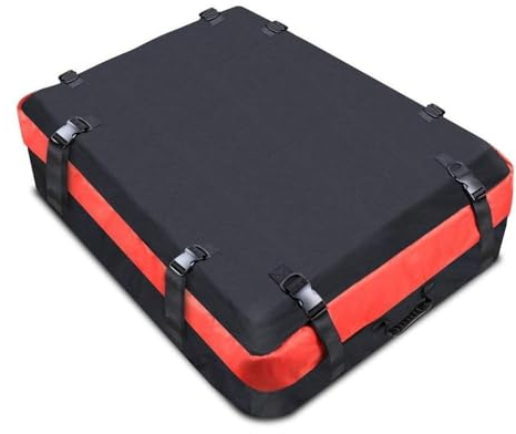 SkyjOy Dachbox 8 Cubic Ft / 250 l Kapazität Auto Dachbeutel Top Carrier Cargo Aufbewahrungsdach Gepäckkasten Wasserbeständig for Auto mit Racks DachgepäCkträGertasche