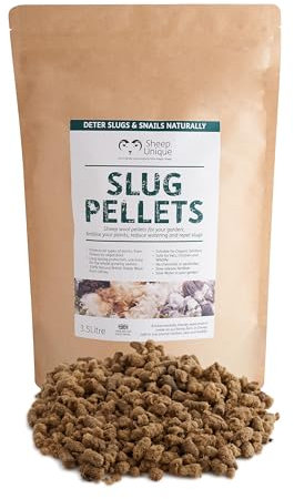 Sheep Unique Slug Pellets – Slug Pellets for Garden Slug and Snail Control – Pet and Wildlife-Safe British Sheep Wool Slug Pellets – Natural Wool Pellets for Slugs and Slow-Release Fertiliser