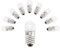 10 Pcs AC E10 220V LED Birnen Ersatz Birnen 1W 65LM Miniatur Schraube Glühbirnen (220V Warmweiß)