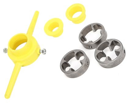 Msiud Filettatrice per Tubi Idraulici, Utensile per Filettatura Interna Ed Esterna Di Tubi In PVC Manuale Stampi Filettature Per Impianti Idraulici, 1/2 Pollice, 3/4 Pollici, 1 Pollice