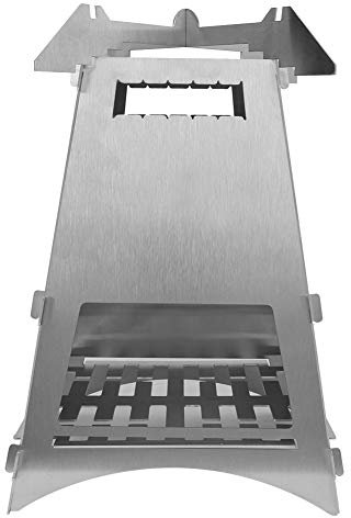 ANKROYU Camping Firewood Stove, Stainless Steel Firewood Stove, Outdoor Firewood Stove, Direct Fired Type Firewood Stove for Camping Equipment