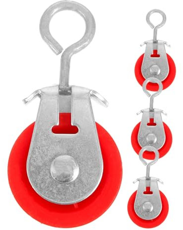 CIYODO Robuster Riemenscheibensatz Für Gewächshäuser 4-teilig Gusseisen Für Den Täglichen Gebrauch Für Und Große Gewächshäuser