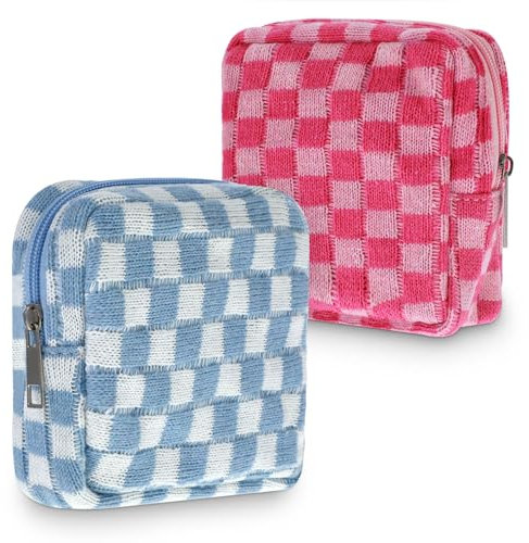 Sibba Period Bag Pouch 2X Damenbinden-Aufbewahrungstasche Organizer-Taschen für die Handtasche Sets Für Damenhygieneartikel Kleines Tamponbinden Menstruationsbeutelhalter Hygieneartikel Tamponhüllen