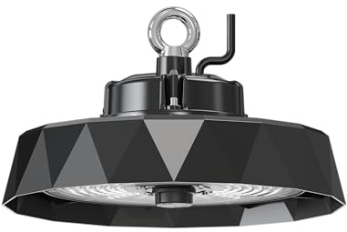 ENOVALITE Hallenstrahler LED Hallenleuchte mit Bewegungsmelder 100W, 15000lm, 150lm/W, 5000K Neutralweiß Tageslicht, IP65, IK08 - UFO Lampe High Bay mit Markenkomponenten