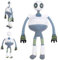 The Wild Robot Plush, The Roz R-obot Plush, Juguete de p-eluche de ro-BOT s-alvaje, PE-luche de Rob-OT Sa-lvaje, Genérico El Rob-OT Sal-vaje de Pel-uche, Juguete de Pelu-che Robo-t Ajustable