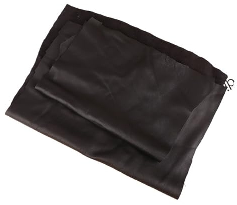 GCYEIDMA Dekostoff aus Leder 1 Stücke Schwarz Farbe Weiches Leder Stoff Blatt Echte Ziegenhaut Stück Nähmaterial 20x30/30x40 cm(30x40cm)