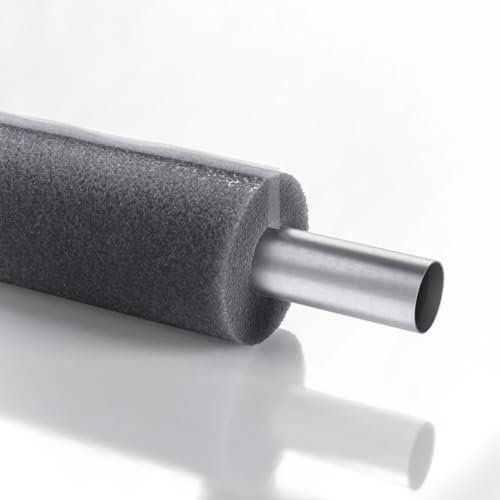 Bauhandel24-2 x 1m Rohrisolierung selbstklebend Schaumstoff Rohr Isolierung Heizungsrohr 13 mm Isolierstärke | Ø 15 mm Innendurchmesser