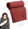 Portable Heated Shawl, Battery Powered Electric Blanket - Wireless Portable Electric Heated Blanket with 3 Heating Levels, Soft Zipper Heated Shawl for