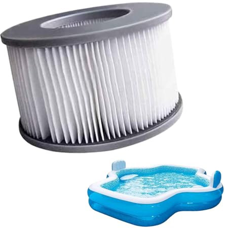 Oldmoom Poolfilter, Kartuschenfilter für Bodenpools – Spa-Filter und -Filter, Ersatzkartusche für aufblasbare -Filter