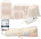 8 Teilige Compression Packing Cubes, Koffer Organizer Kompression PackwüRfel Packtaschen FüR Backpack Rucksack Reisen Organizer Beige