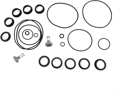 Lecreatekit Kit de joints toriques pour Intex, 2 ensembles de joints toriques avec 2 soupapes de libération d'air, restauration de piscine pour pompes à filtre à sable Intex