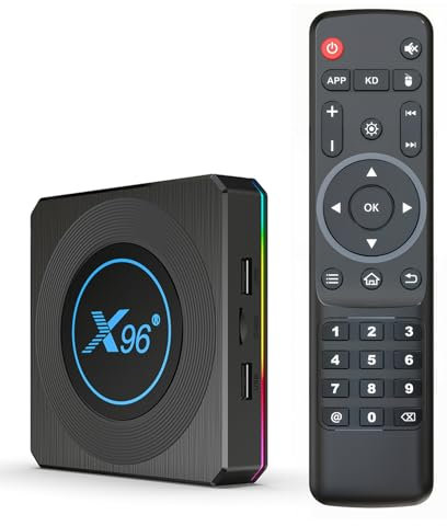 Android 11.0 TV Box 2025, LEFFOT X96-X4 4K Ultra HD Smart TV Boitier, 2GB RAM/16GB ROM, Boitier Android TV with HDR10+, 2.4G & 5G WiFi 5, BT 4.0, 100M Ethernet, Amlogic S905X4 Quad Core ARM Cortex A55